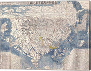 1710 First Japanese Buddhist Map of the World Showing Europe, America, and Africa