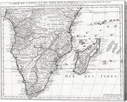 1730 Covens and Mortier Map of Southern Africa