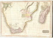 1818 Pinkerton Map of Southern Africa