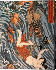 Tamatori Being Pursued by a Dragon