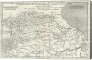 1780 Bonne Map of Northern South America, Columbia, Venezuela, Brazil