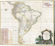 1780 Raynal & Bonne Map of Southern Brazil, Northern Argentina, Uruguay & Paraguay