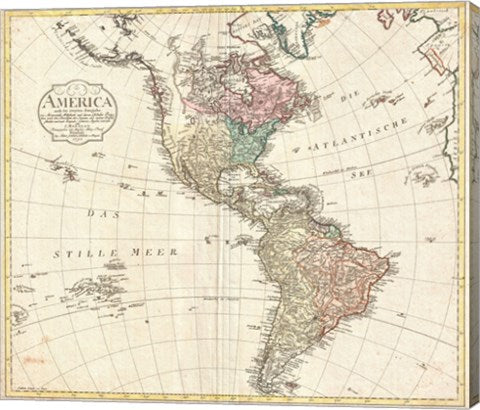 1795 D'Anville Wall Map of South America