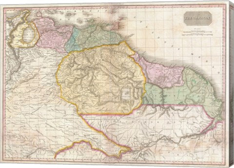 1814 Thomson Map of the West Indies Central America