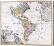 1846 Homann Heirs Map of North America