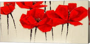 Abstract Red Poppies