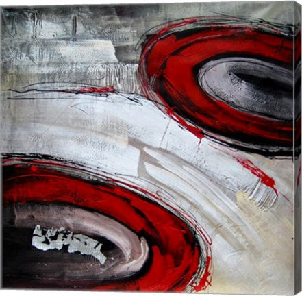 Abstract Circles I - red