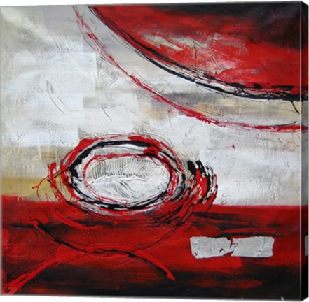 Abstract Circles II - red