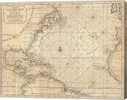 1683 Mortier Map of North America, the West Indies, and the Atlantic Ocean