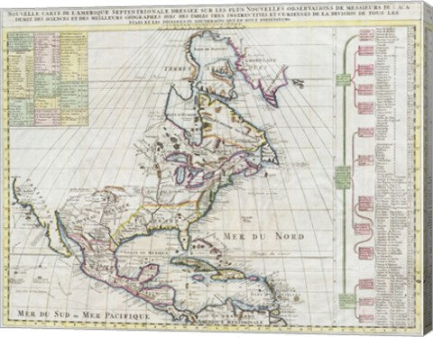 1720 Chatelain Map of North America
