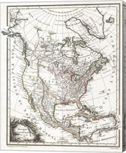 1809 Tardieu Map of North America