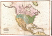 1818 Pinkerton Map of North America
