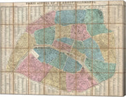 1867 Logerot Map of Paris, France