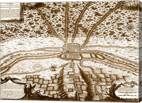 The first map of Paris