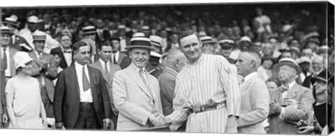 US President Calvin Coolidge Presenting the American League Diploma to Walter Johnson