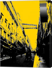 City Street on Yellow by George Dilorenzo
