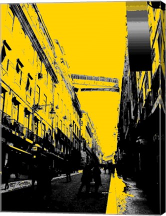 City Street on Yellow by George Dilorenzo