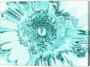 Turquoise Abstract Flower by George Dilorenzo