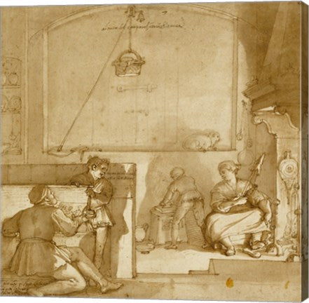 Taddeo in the House of Giovanni Piero Calabrese by Federico Zuccaro
