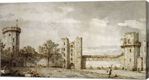 Warwick Castle: The East Front from the Courtyard by Giovanni Antonio Canaletto