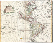 1747 Bowen Map of North America and South America
