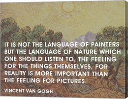 Language of Painters - Van Gogh Quote by Quote Master