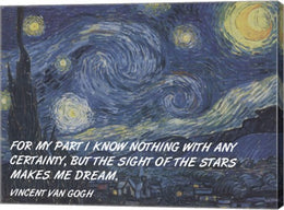 Sight of the Stars - Van Gogh Quote by Quote Master