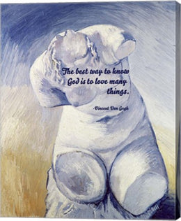 Know God - Van Gogh Quote 2 by Quote Master