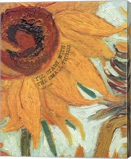 Small Things - Van Gogh Quote 2 by Quote Master