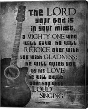 Zephaniah 3:17 The Lord Your God (Guitar Black & White) by Inspire Me