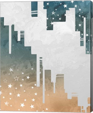 Abstract Ombre Shapes with Star Patterns by Color Me Happy