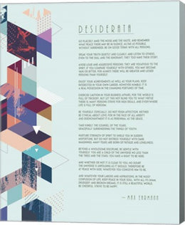 Desiderata Abstract Geometric Background by Quote Master
