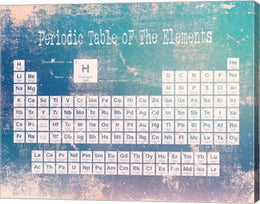 Periodic Table Blue Grunge Background by Color Me Happy