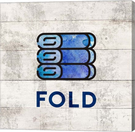 Laundry Sign White Wood Background - Fold by Color Me Happy