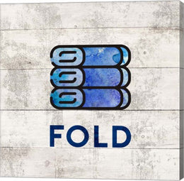 Laundry Sign White Wood Background - Fold by Color Me Happy