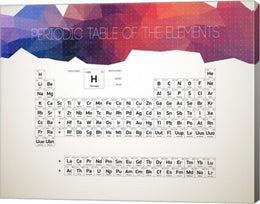 Periodic Table Of The Elements Abstract Low Poly Shape by Color Me Happy
