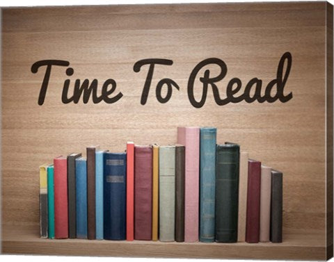 Time To Read - Wood Background Color by Color Me Happy
