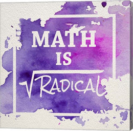 Math Is Radical Watercolor Splash Purple by Color Me Happy
