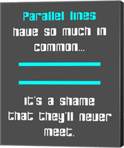 Math Joke  - Gray and Cyan by Color Me Happy