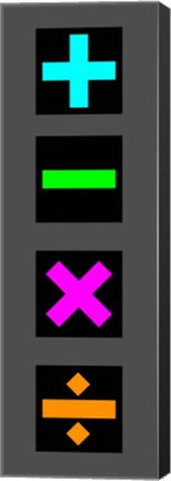 Math Symbols Wall Scroll - Colorful Symbols by Color Me Happy