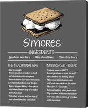 S'mores Recipe Gray Background by Color Me Happy