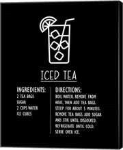 Iced Tea Recipe Black Background by Color Me Happy