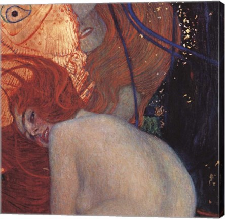 Framed Art Goldfish Detail by Gustav Klimt Wall Decor 18x24 Artwork
