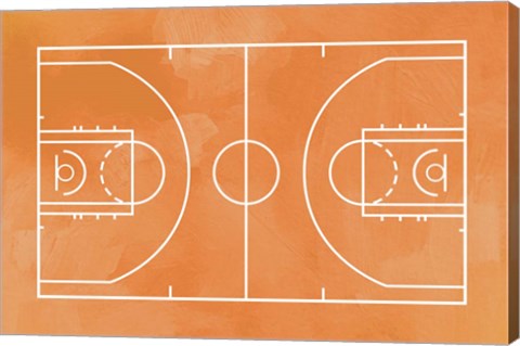 Basketball Court Orange Paint Background by Sports Mania