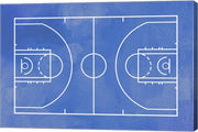 Basketball Court Blue Paint Background by Sports Mania