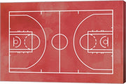 Basketball Court Red Paint Background by Sports Mania