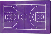 Basketball Court Purple Paint Background by Sports Mania