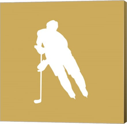 Hockey Player Silhouette - Part IV by Sports Mania