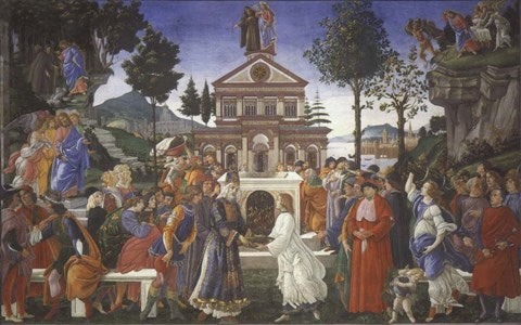 The Temptation of Christ, 1481-1482 by Sandro Botticelli