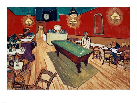 The Night Cafe in the Place Lamartine in Arles, c.1888 by Vincent Van Gogh